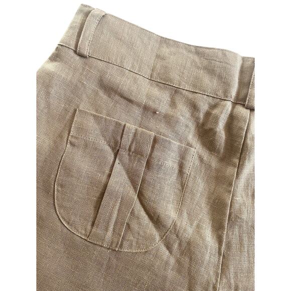 NWT Acacia Women’s Size XL Tan Tea Jude Linen Shorts - Picture 13 of 14